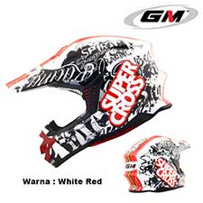 GM Supercross Racing Star White-Red