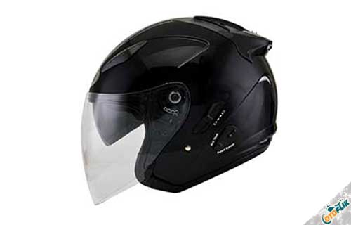 Helm KYT Hellcat Plain Black - 10 Helm Half Face Motor Paling Murah Dan Terbaik 2022