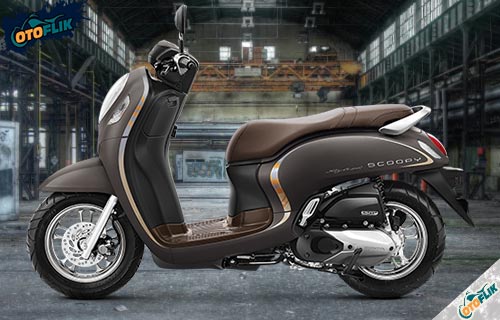 All New Honda Scoopy Stylish Brown
