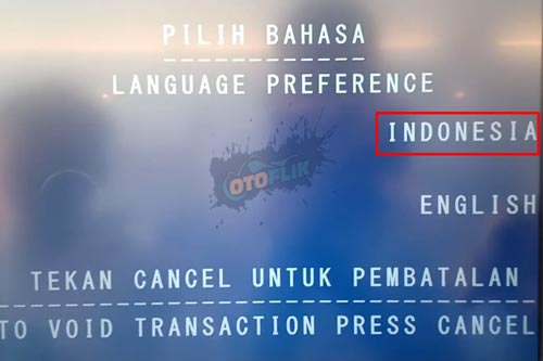 PIlih Bahasa Indonesia
