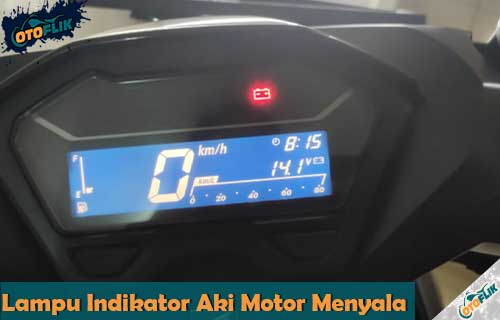 Lampu Indikator Aki Motor Menyala